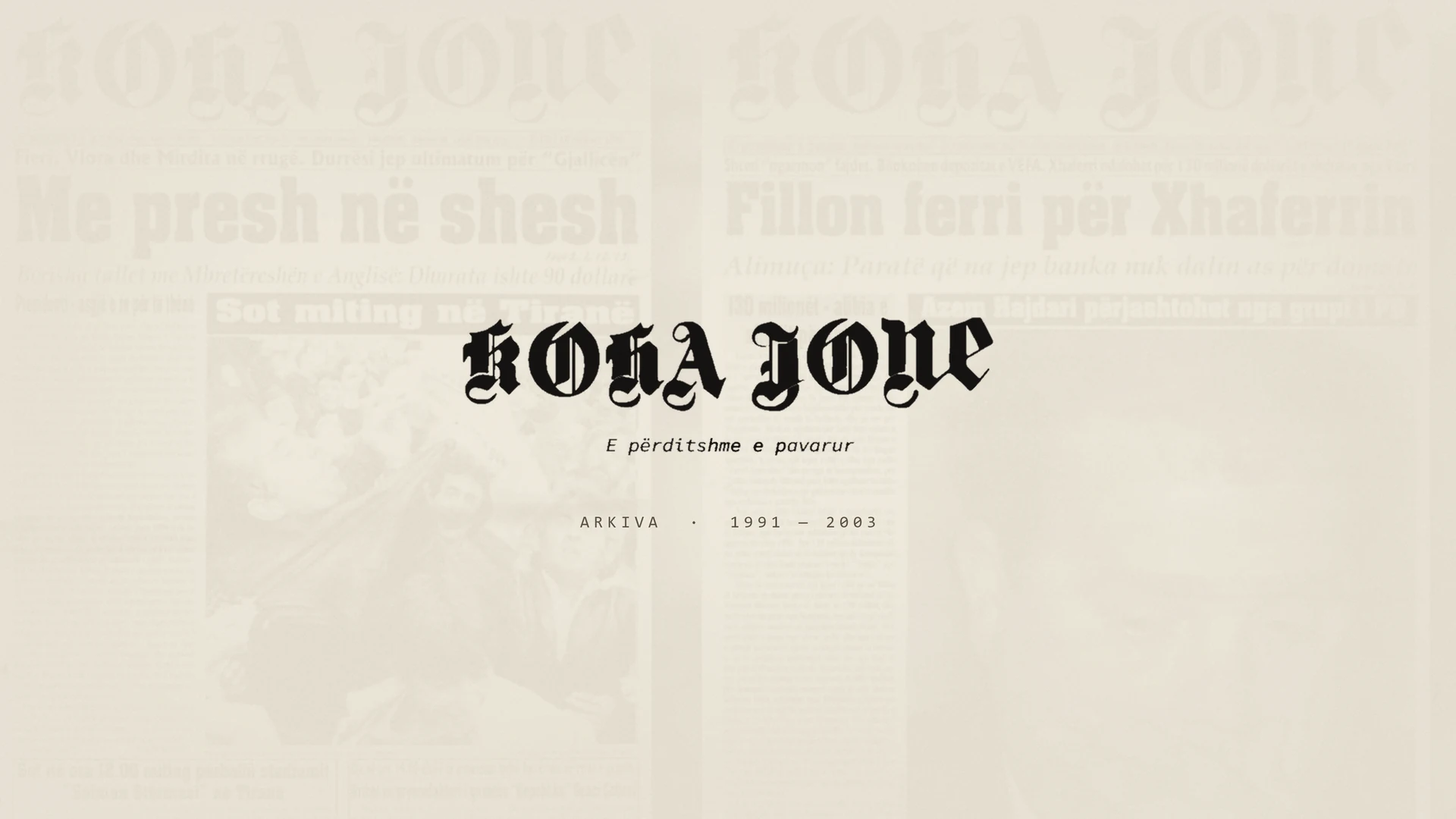 Arkiva Koha Jonë